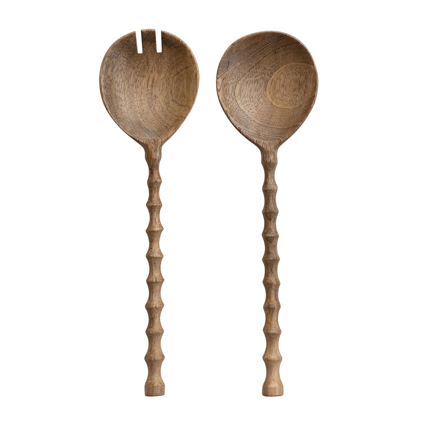 CARVED SALAD SERVERING SET