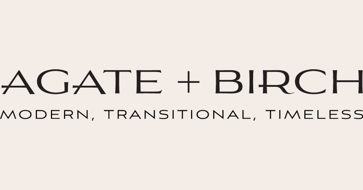 Modern transitional and timeless home decor Agate and Birch