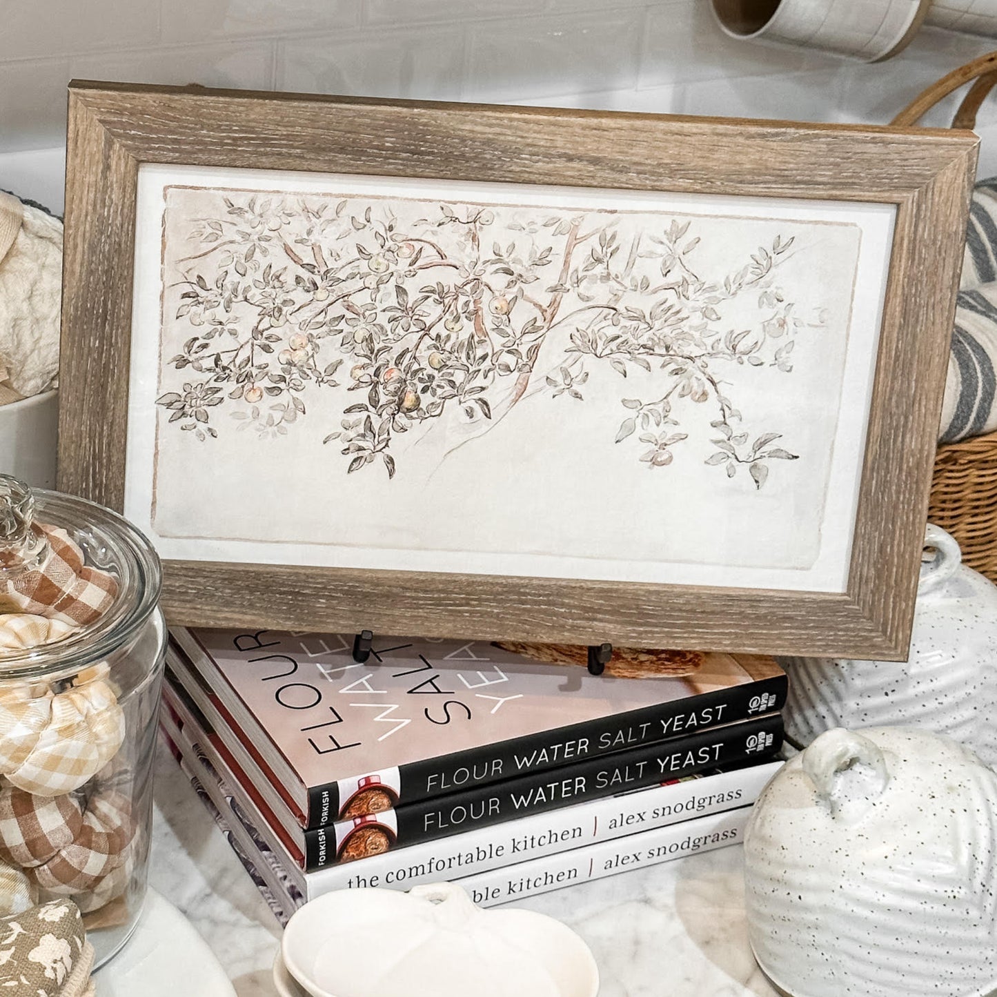FRAMED VINTAGE APPLE TREE ART PRINT