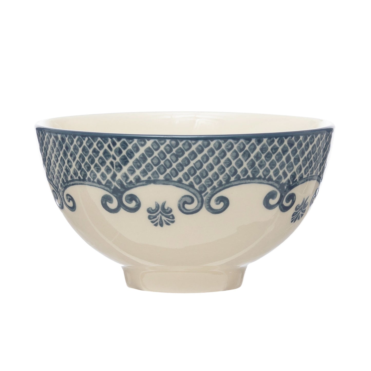 CREAM + BLUE BOWL