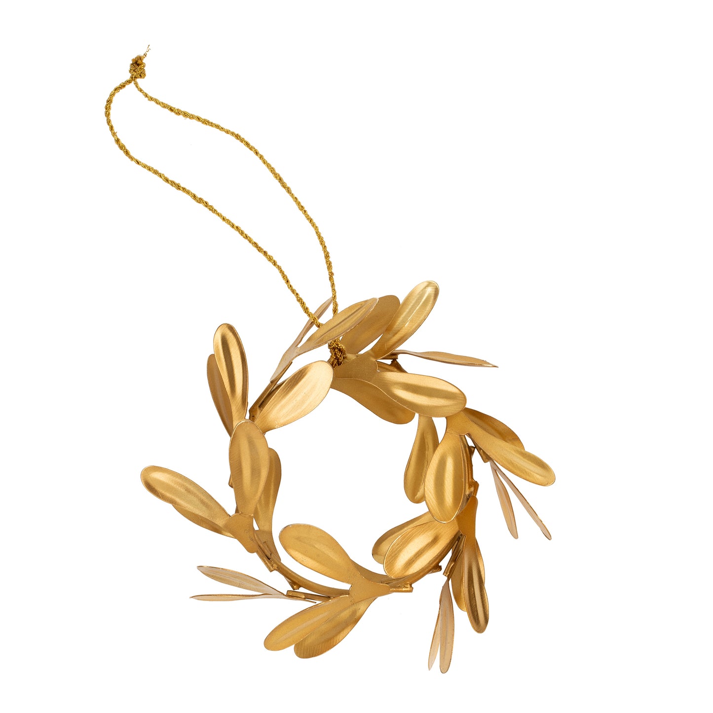 GILDED WREATH ORNAMENT