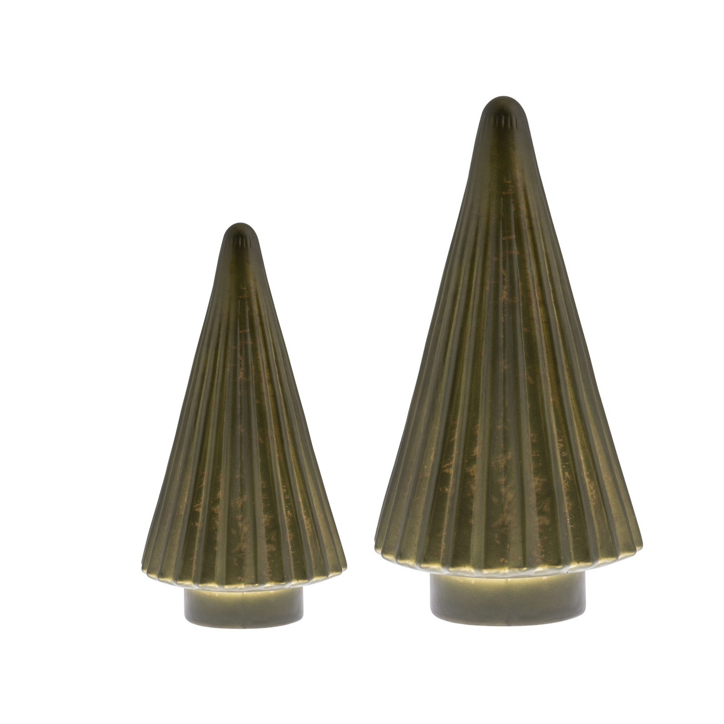 FLUTED MERCURY GLASS TREE