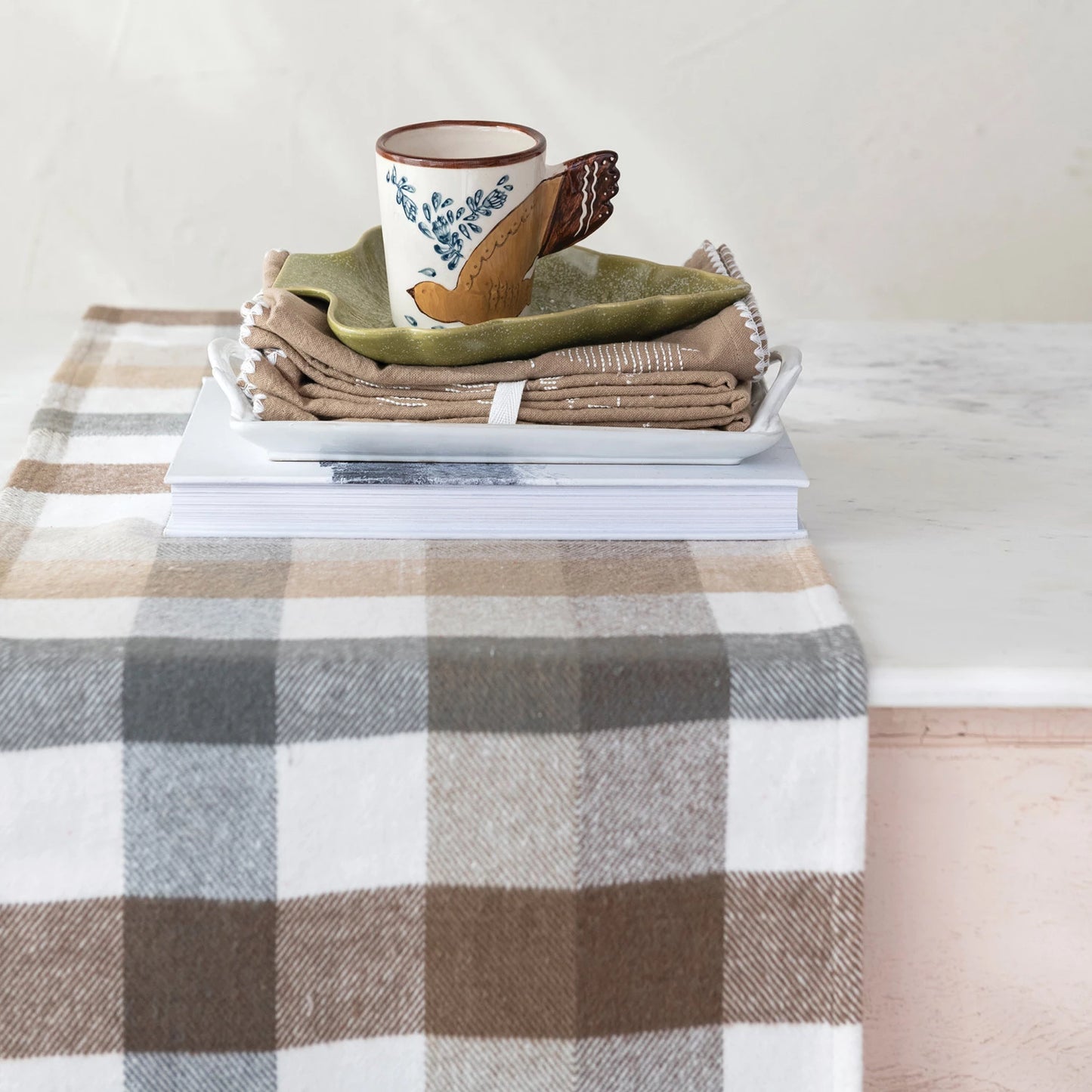 ASPEN PLAID FLANNEL TABLE RUNNER