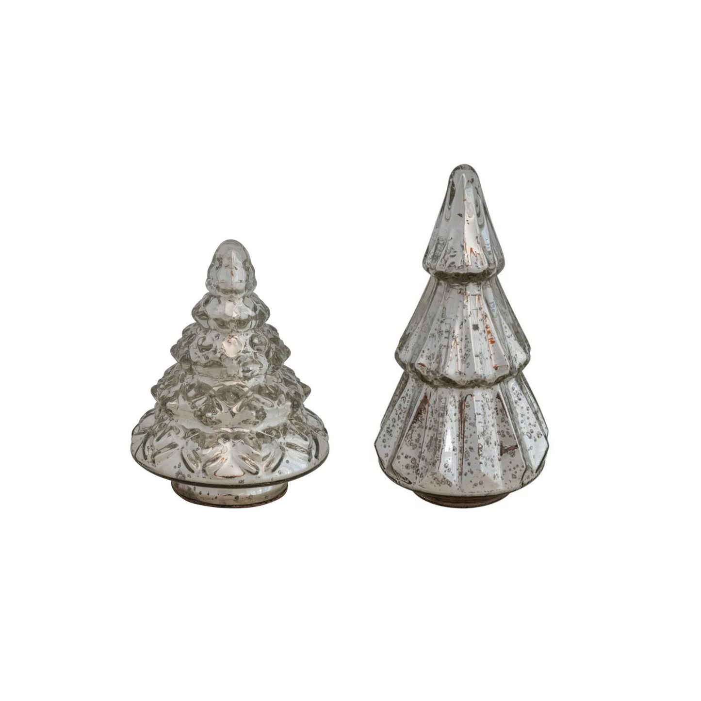 SILVER MERCURY GLASS TREE
