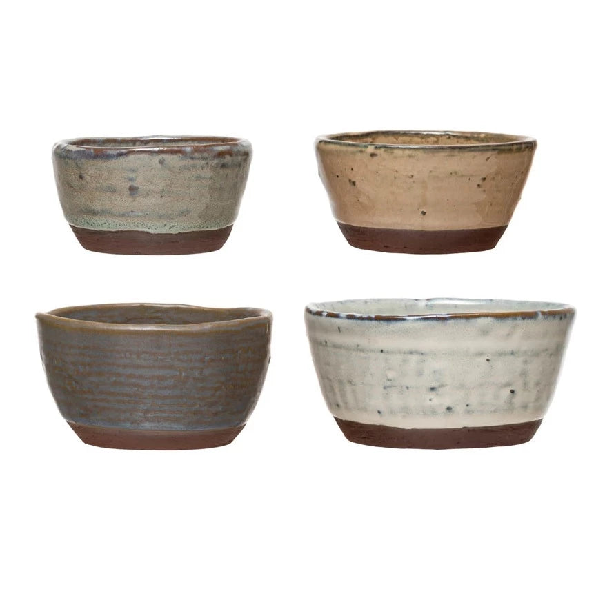 STONEWARE BOWL SET - SET OF 4